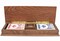 WE Games 3 Track Sprint Cabinet Cribbage Set with Metal Pegs & 2 Card Decks